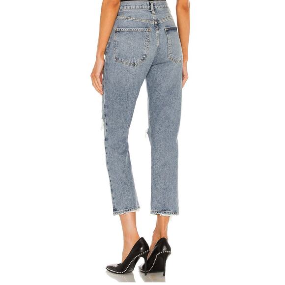 NWOT AGOLDE Riley High Rise Straight Cropped Jeans 29 Escalante - Picture 7 of 7